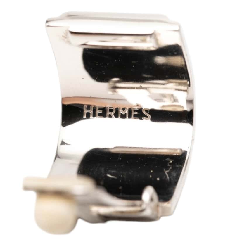 Hermès Enamel Dolphin in Sea Cloisonne Clip on Earrings Blue Very good condition - Inside View