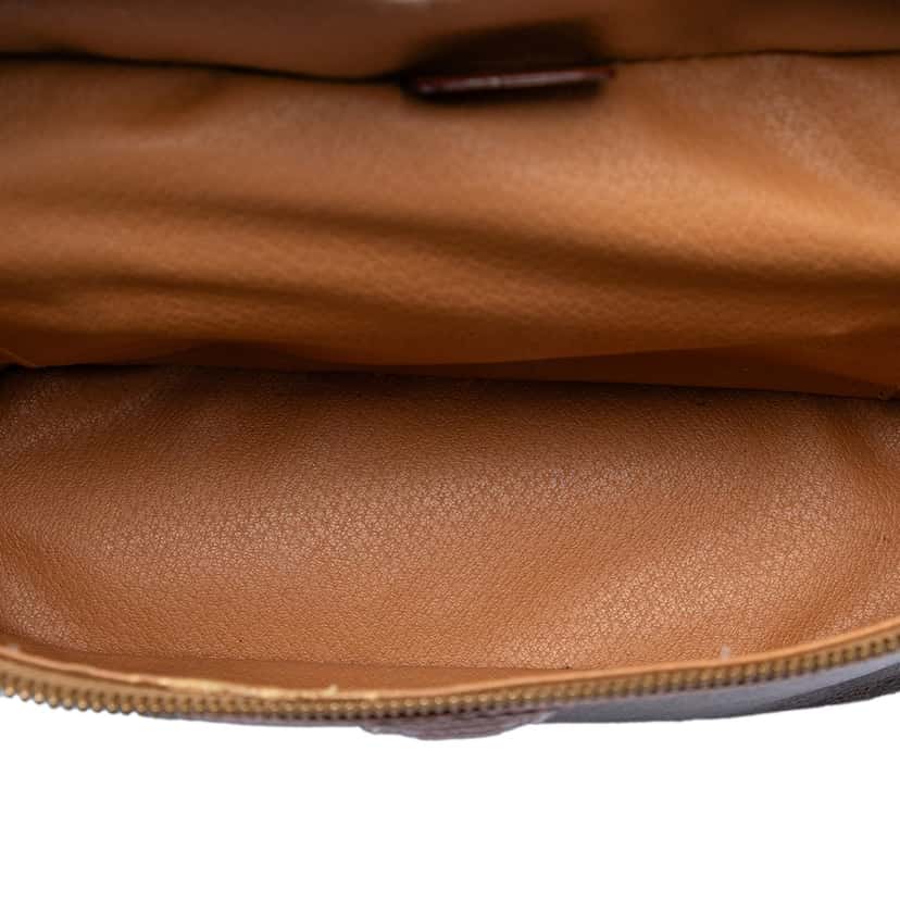 Celine Macadam Coated Canvas Vanity Bag Brown Very good condition - Model View