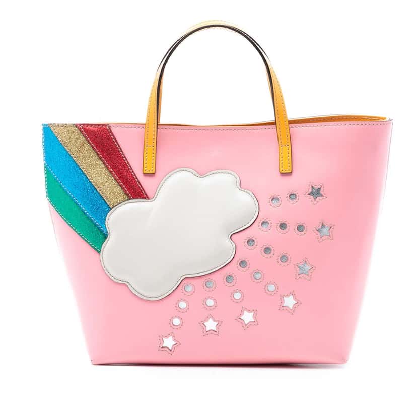 Gucci Childrens Leather Rainbow Cloud Tote Pink Leather Very good condition - Front View