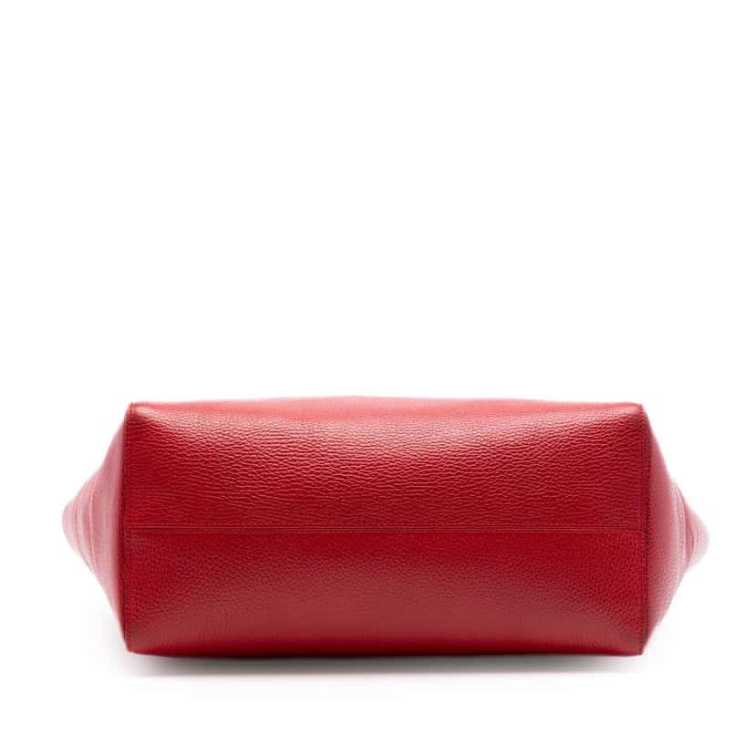Gucci Medium Leather Swing Tote Red Leather Very good condition - Inside View
