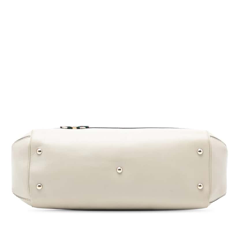 Gucci GG Canvas Web Mayfair Satchel Beige Very good condition - Inside View