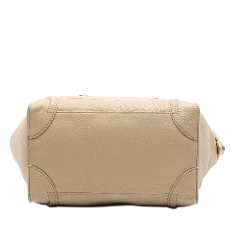 Celine Mini Leather Luggage Tote Beige Leather Very good condition - Inside View