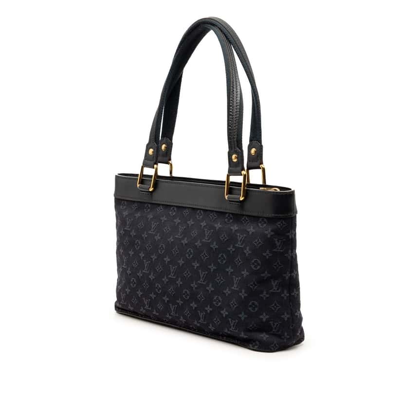 Louis Vuitton Monogram Mini Lin Lucille PM Blue Good condition - Back View