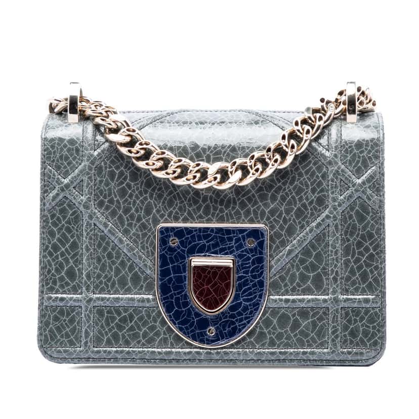 Dior Mini Crackled Deerskin Diorama Flap Other Leather Very good condition - Front View