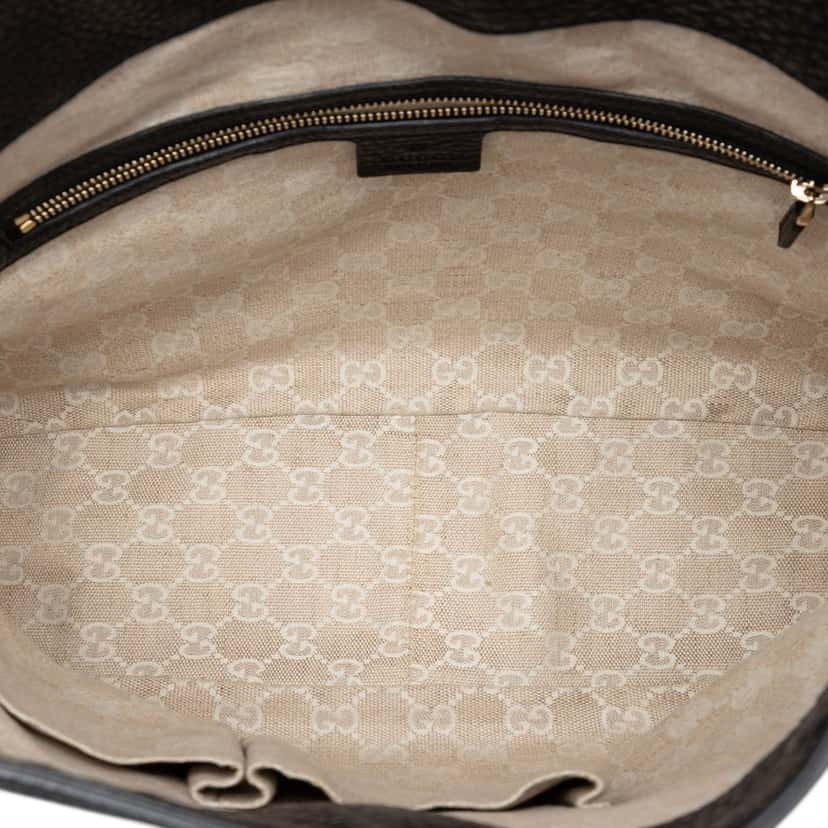 Gucci Calfskin Bamboo Diana Satchel Black Leather Very good condition - Model View