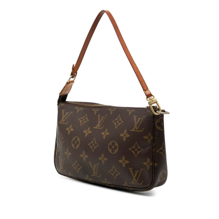 Louis Vuitton Monogram Pochette Accessoires Brown Very good condition - Back View