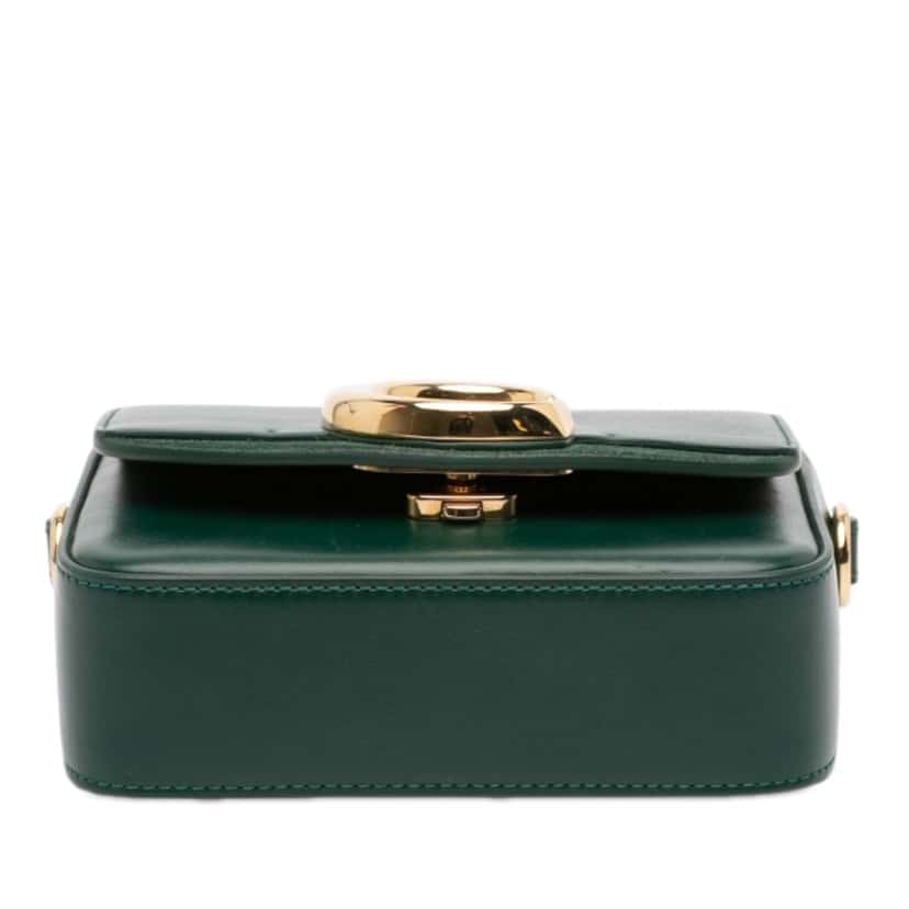 Chloé Mini Leather C Satchel Green Leather Very good condition - Inside View