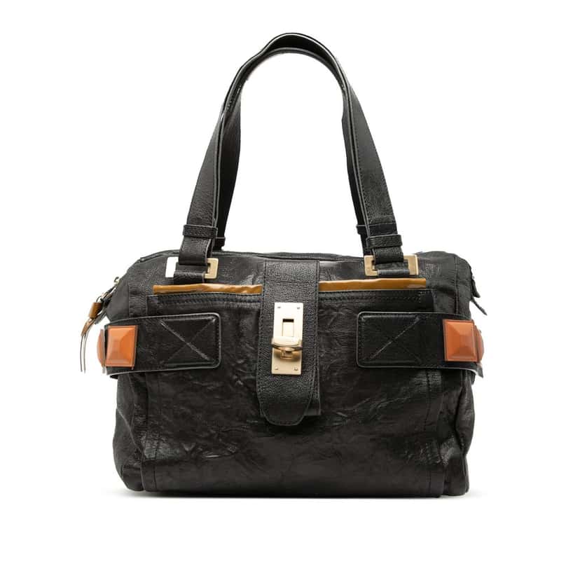 Chloé Leather Audra Shoulder Bag Black Leather Very good condition - Front View