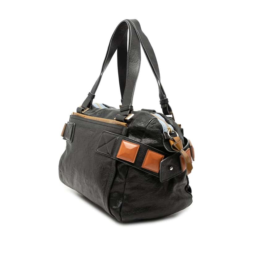 Chloé Leather Audra Shoulder Bag Black Leather Very good condition - Back View