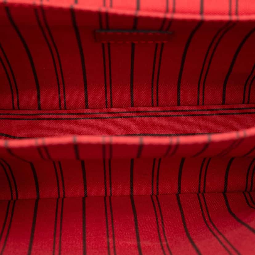 Louis Vuitton Monogram Empreinte Pochette Metis Red Leather Very good condition - Model View