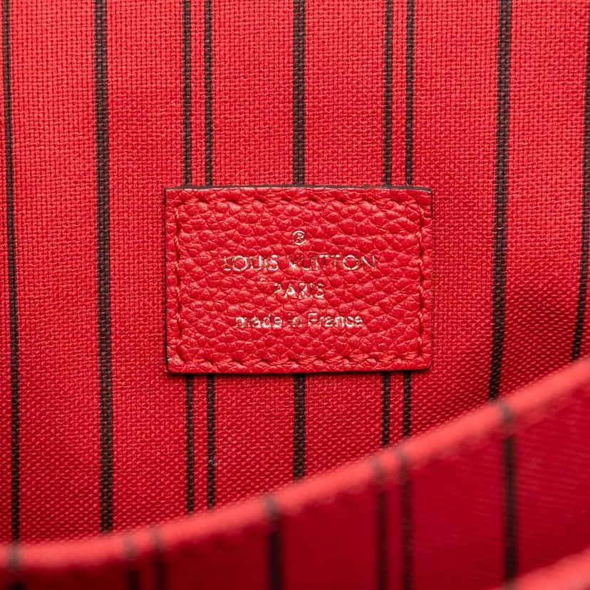 Louis Vuitton Monogram Empreinte Pochette Metis Red Leather Very good condition - Box View