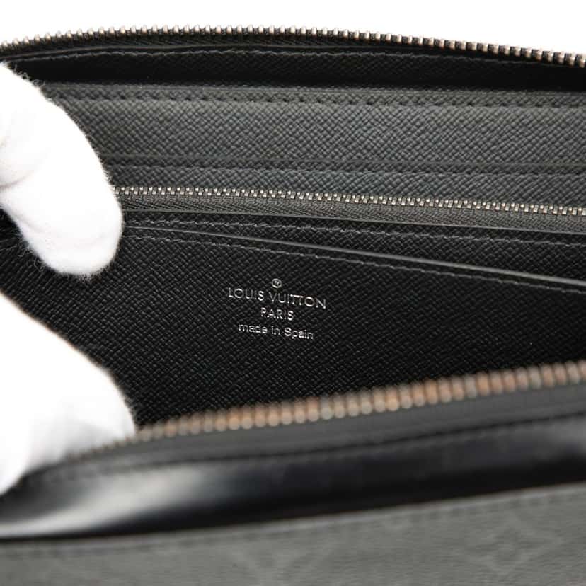 Louis Vuitton Monogram Eclipse Zippy XL Wallet Black Very good condition - Box View