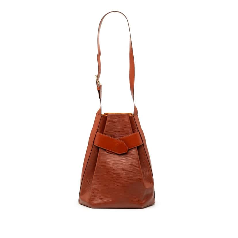 Louis Vuitton Epi Sac D Epaule GM Brown Leather Very good condition - Front View