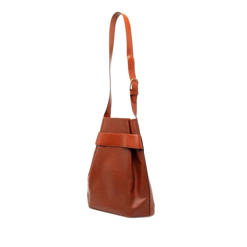 Louis Vuitton Epi Sac D Epaule GM Brown Leather Very good condition - Back View