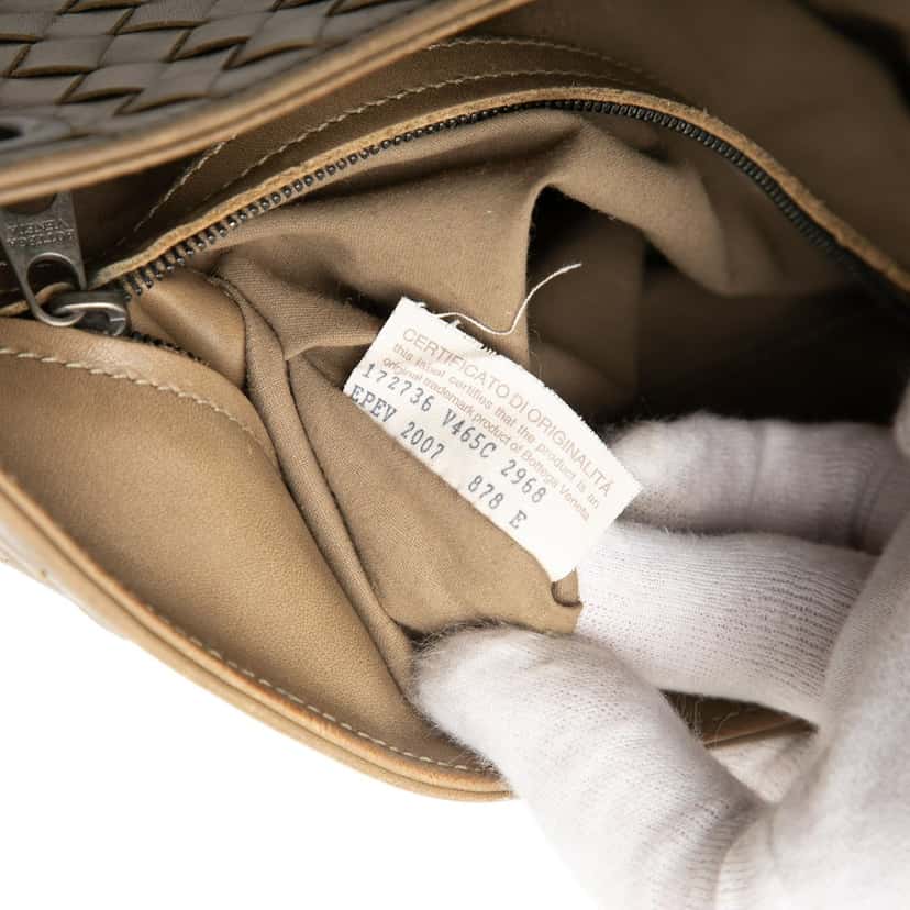 Bottega Veneta Nappa Intrecciato Crossbody Brown Leather Very good condition - Box View
