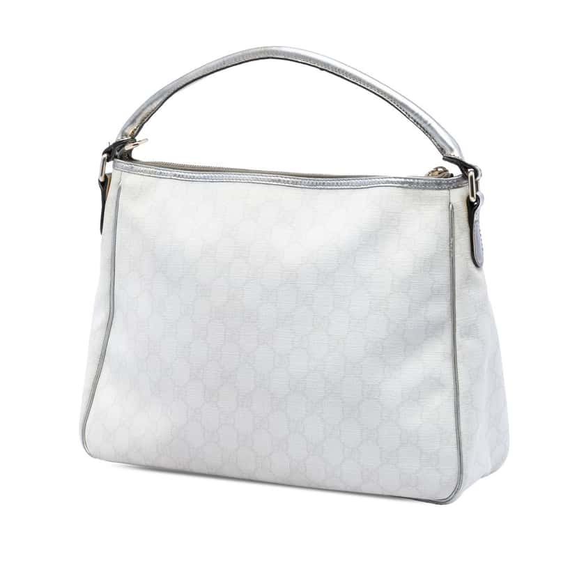 Gucci GG Supreme Joy Handbag White Very good condition - Back View