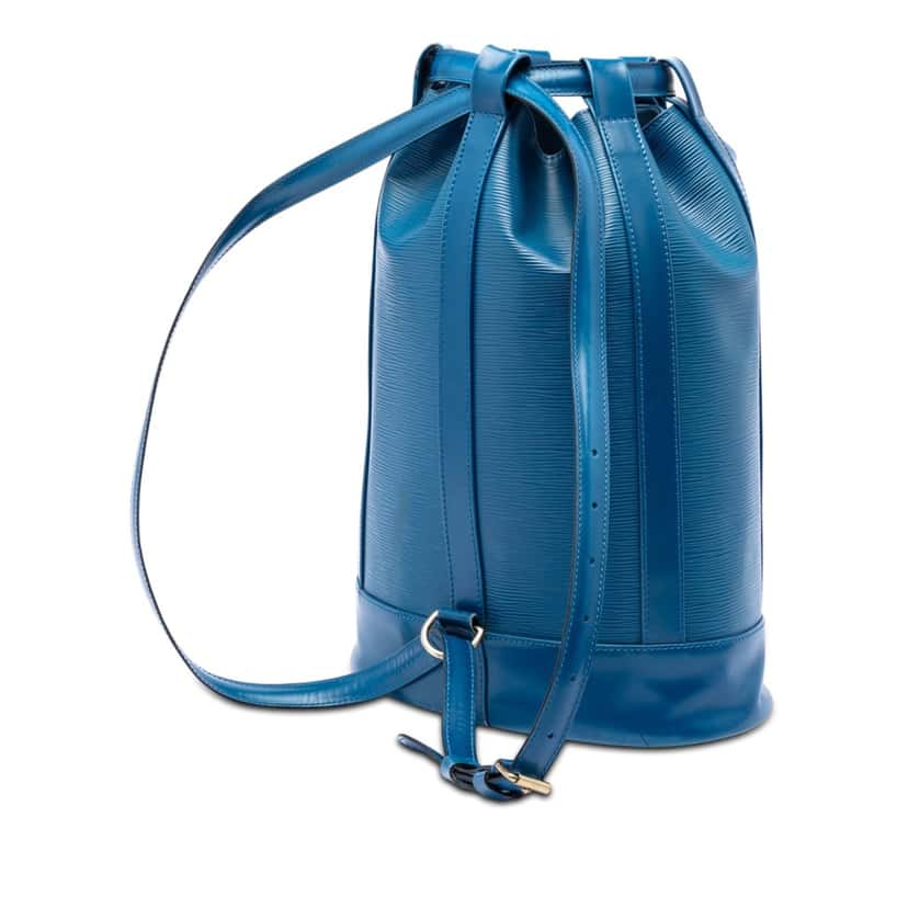 Louis Vuitton Epi Randonnee PM Blue Leather Very good condition - Back View