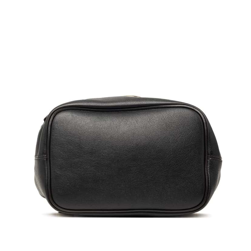 Chloé Medium Calfskin and Suede Faye Backpack Black Leather Good condition - Inside View