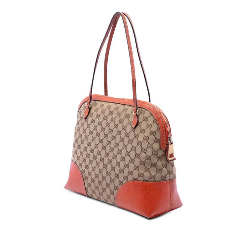 Gucci Medium GG Canvas Bree Dome Tote Beige Very good condition - Back View