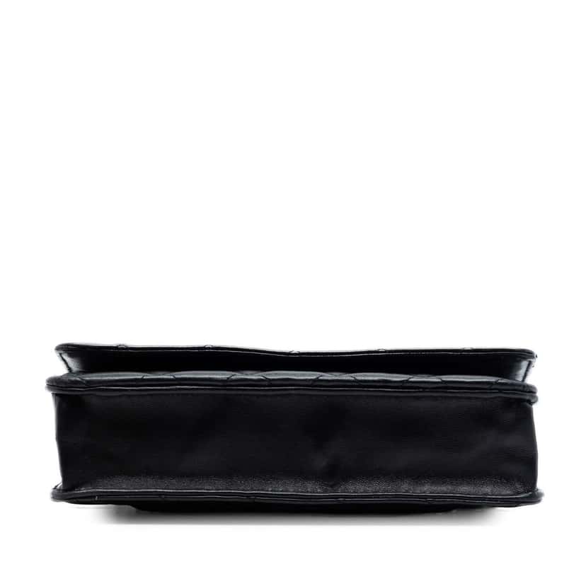Chanel CC Quilted Lambskin Wallet On Chain Black Leather Very good condition - Inside View