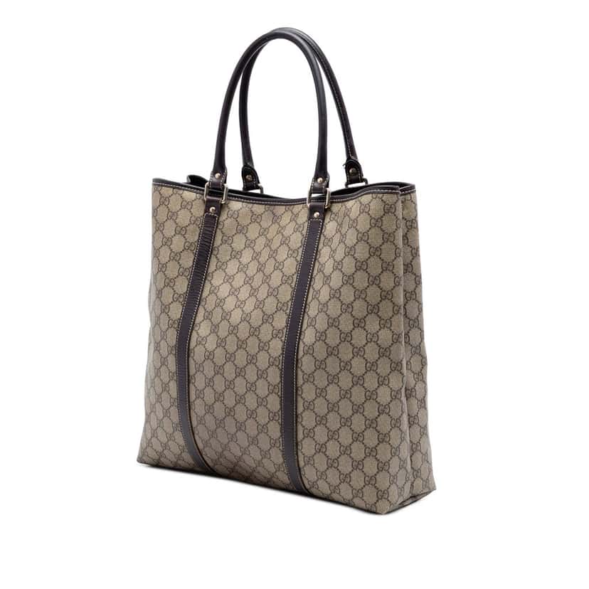 Gucci GG Supreme Joy Vertical Tote Beige Very good condition - Back View