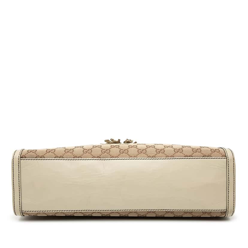 Gucci Large GG Canvas Emily Shoulder Bag Beige Very good condition - Inside View