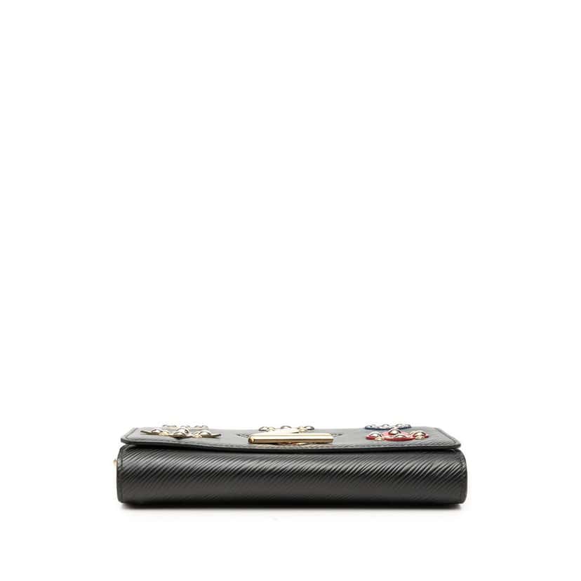 Louis Vuitton Epi Mechanical Flowers Twist Chain Wallet Black Leather Very good condition - Inside View