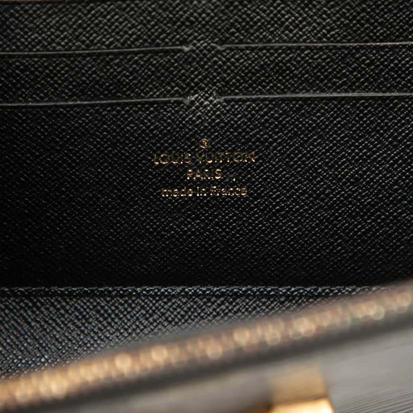 Louis Vuitton Epi Mechanical Flowers Twist Chain Wallet Black Leather Very good condition - Box View