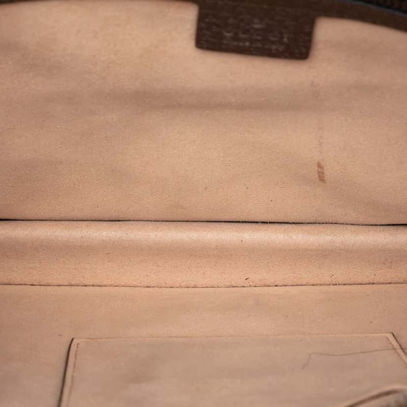 Gucci GG Supreme Ophidia Clutch Beige Very good condition - Model View