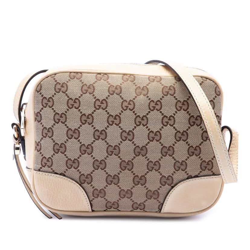 Gucci GG Canvas Bree Crossbody Beige Very good condition - Front View