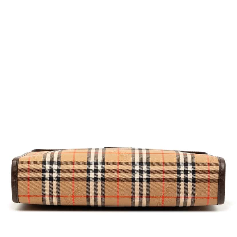 Burberry Haymarket Check Canvas Clutch Beige Good condition - Inside View