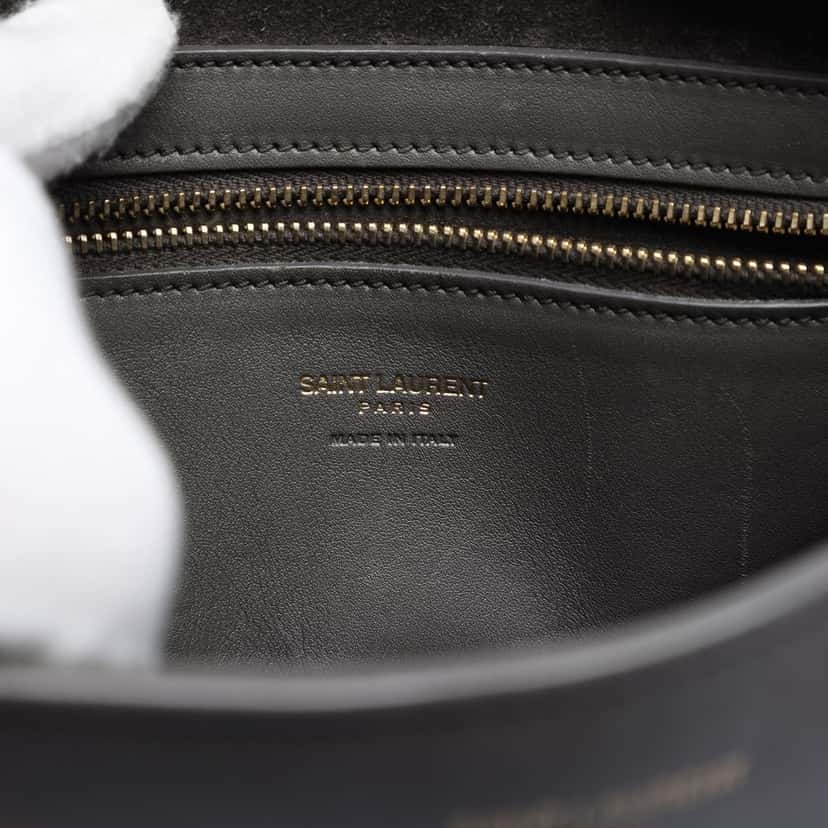Saint Laurent Small Leather Monogram Cabas Satchel Other Leather Very good condition - Box View