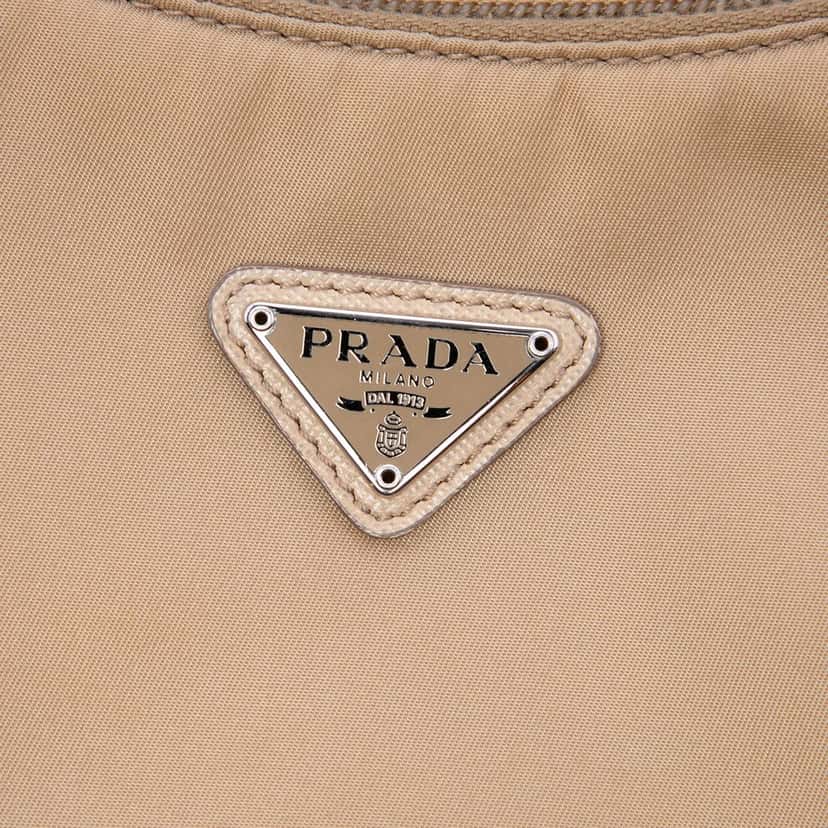 Prada Mini Tessuto Re Edition 2000 Shoulder Bag Beige Very good condition - Box View