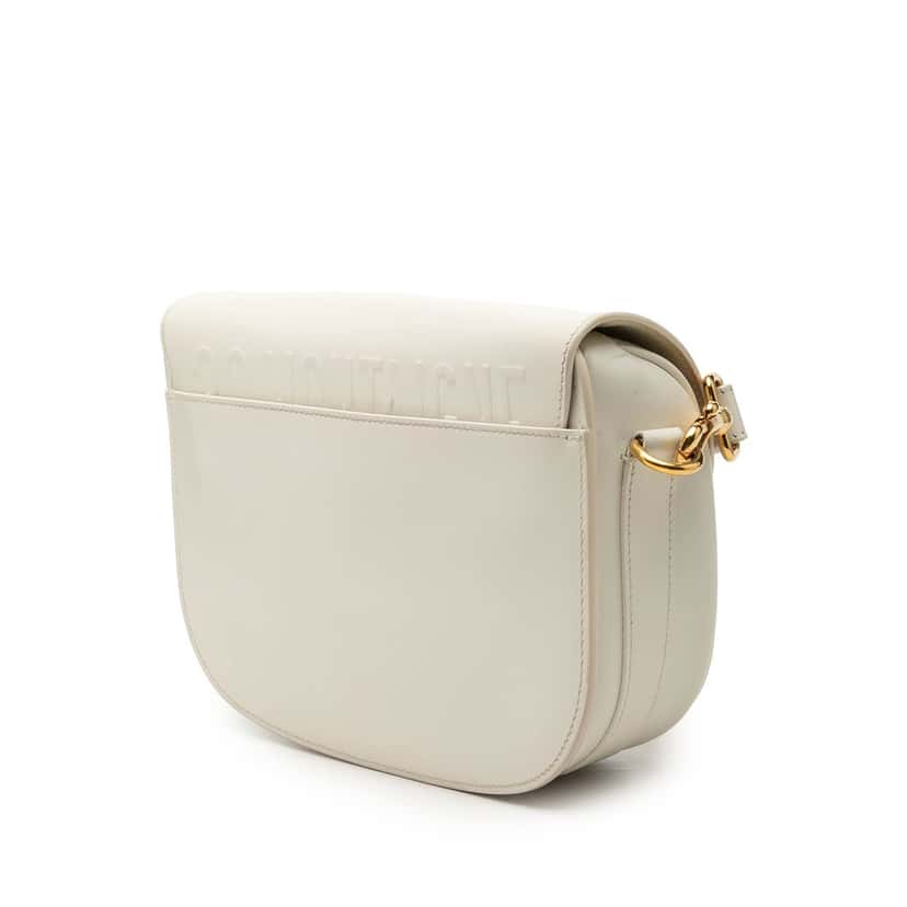 Dior Medium Leather Bobby Crossbody White Leather Very good condition - Back View