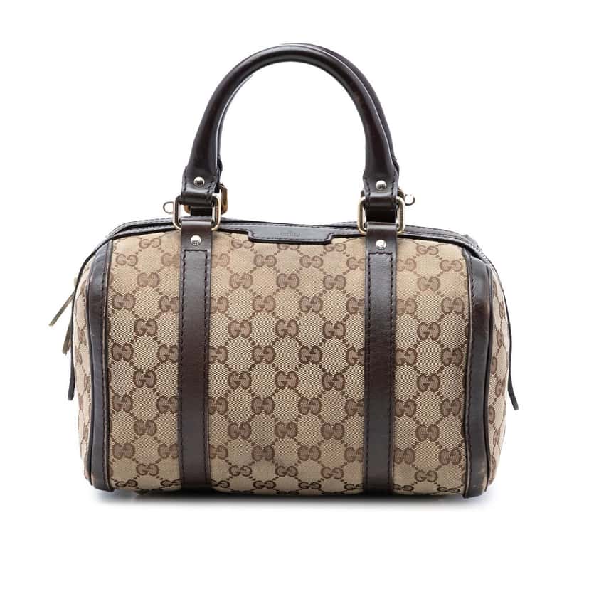 Gucci Small GG Canvas Joy Boston Bag Beige Very good condition - Front View