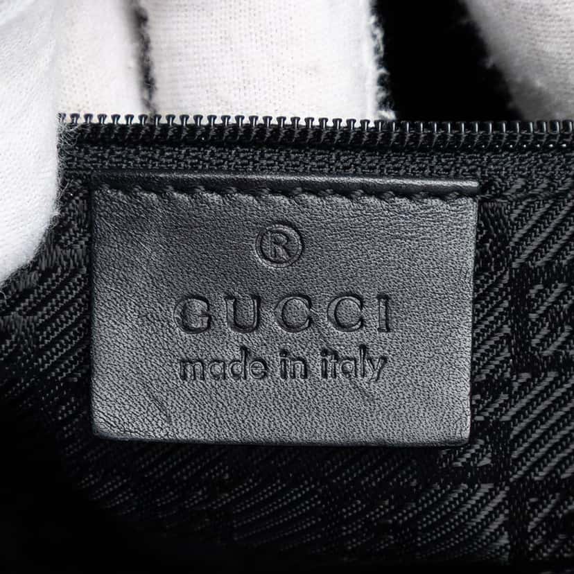 Gucci Suede Jackie Shoulder Bag Black Leather Very good condition - Box View