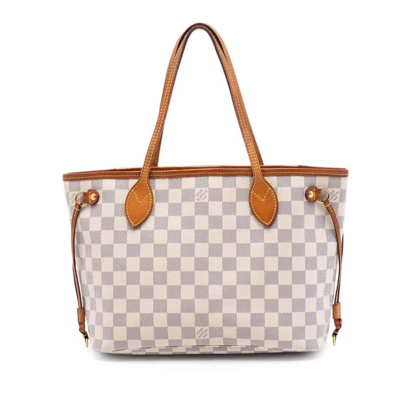 Louis Vuitton Damier Azur Neverfull PM White Very good condition - Front View