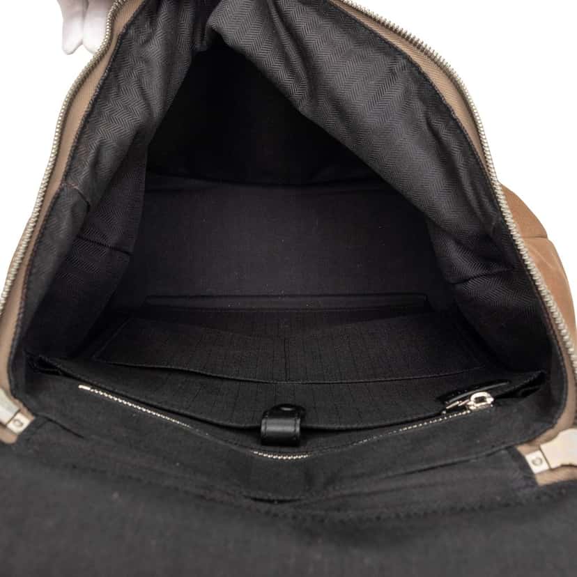 LOEWE Large Canvas Skull Goya Backpack Brown Very good condition - Model View