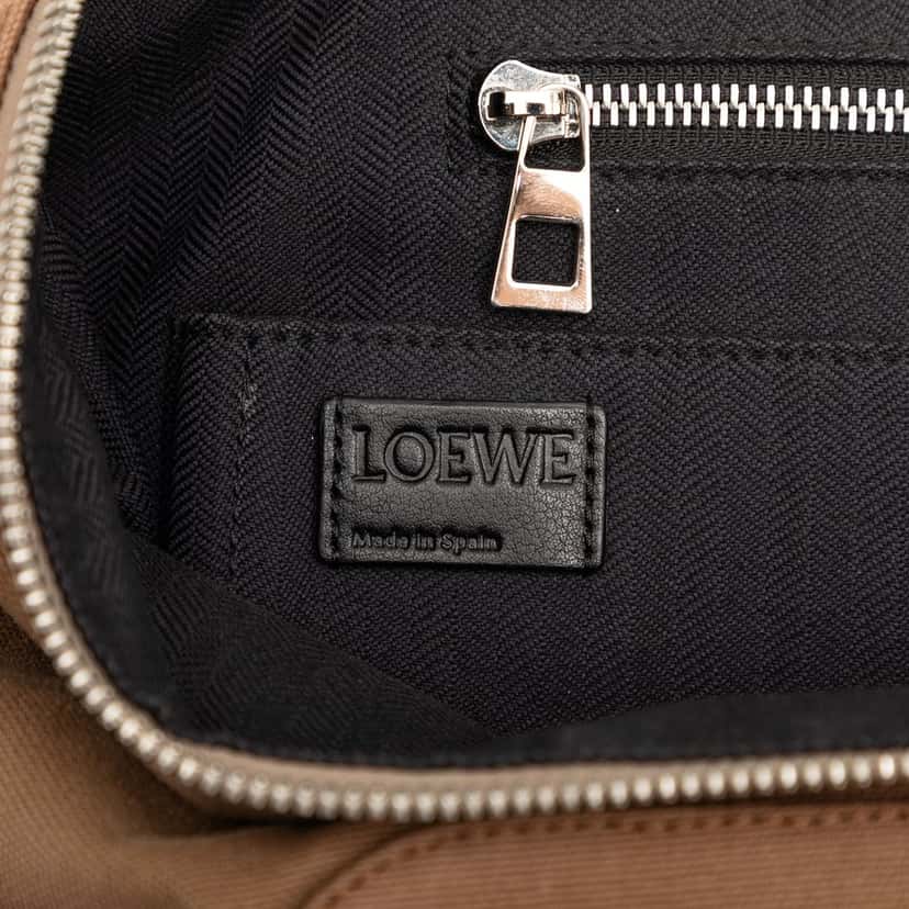LOEWE Large Canvas Skull Goya Backpack Brown Very good condition - Box View