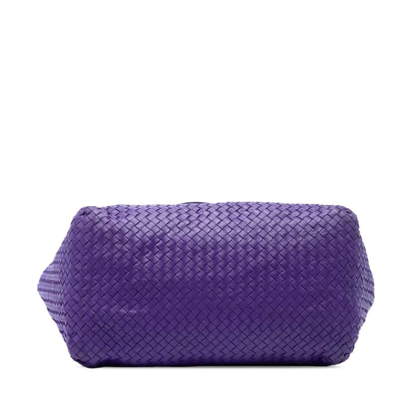Bottega Veneta Large Nappa Intrecciato Cesta Tote Purple Leather Very good condition - Inside View