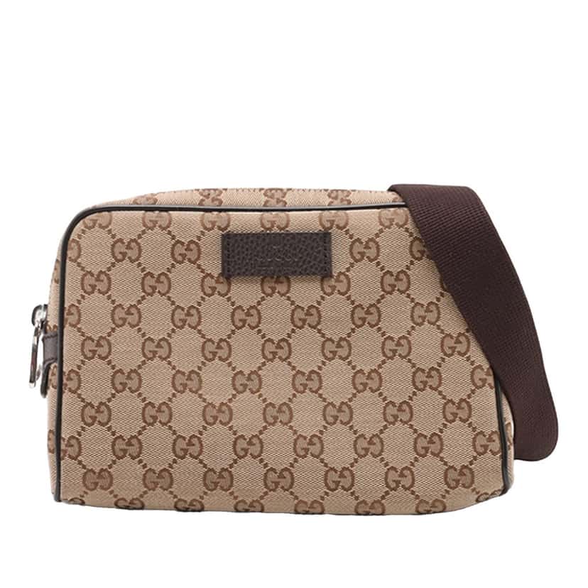Gucci GG Canvas Belt Bag Beige Very good condition - Front View