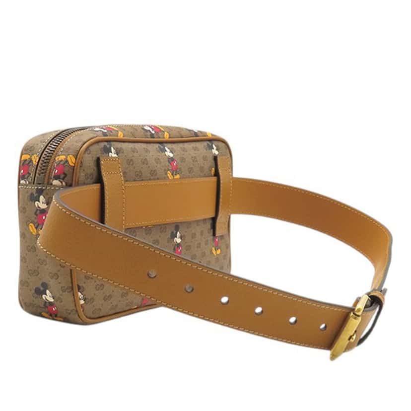 Gucci Disney Micro GG Supreme Mickey Mouse Belt Bag Brown Very good condition - Back View