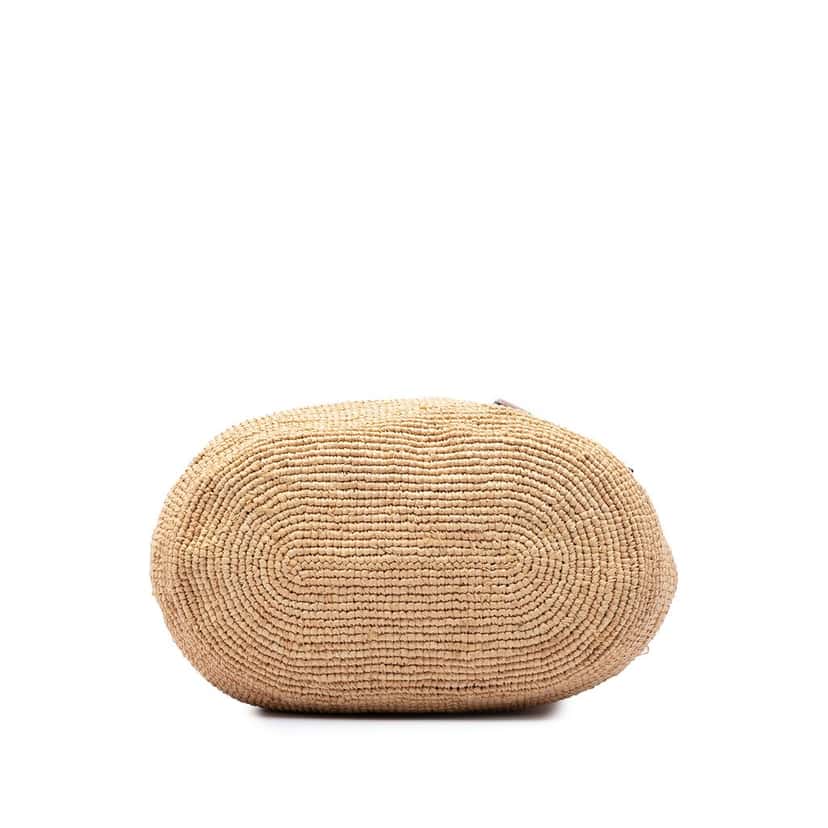 Loewe Raffia Slit Satchel Beige Very good condition - Inside View