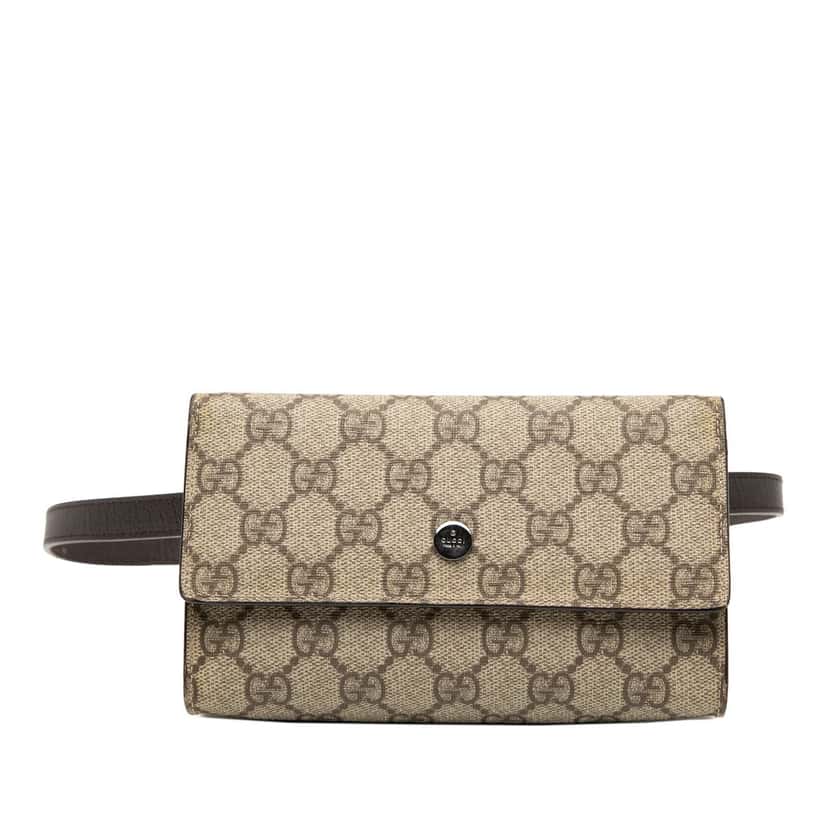 Gucci GG Supreme Belt Bag Beige Very good condition - Front View