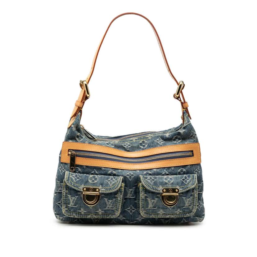 Louis Vuitton Monogram Denim Baggy PM Blue Very good condition - Front View