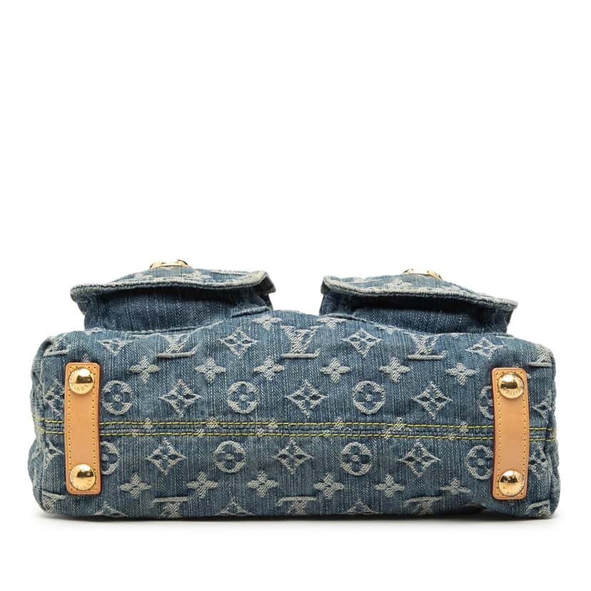 Louis Vuitton Monogram Denim Baggy PM Blue Very good condition - Inside View