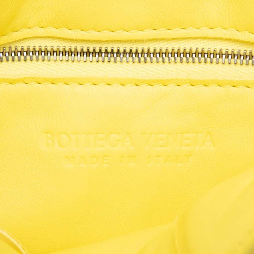 Bottega Veneta Nappa Intrecciato Padded Cassette Crossbody Yellow Leather Very good condition - Box View