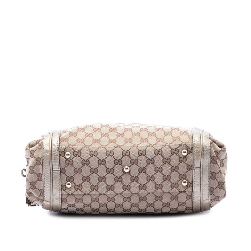 Gucci Large GG Canvas Bella Shoulder Bag Beige Very good condition - Inside View