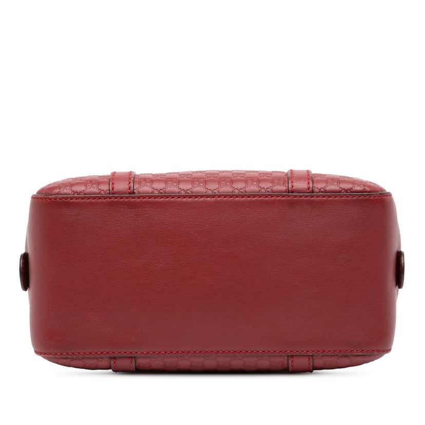 Gucci Small Microguccissima Bree Satchel Red Leather Very good condition - Inside View