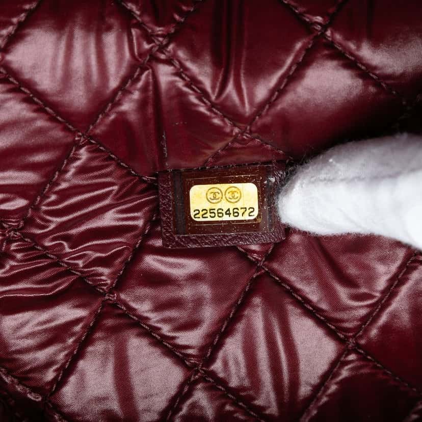 Chanel Large Quilted Sheepskin Mademoiselle O Case Clutch Blue Leather Very good condition - Box View